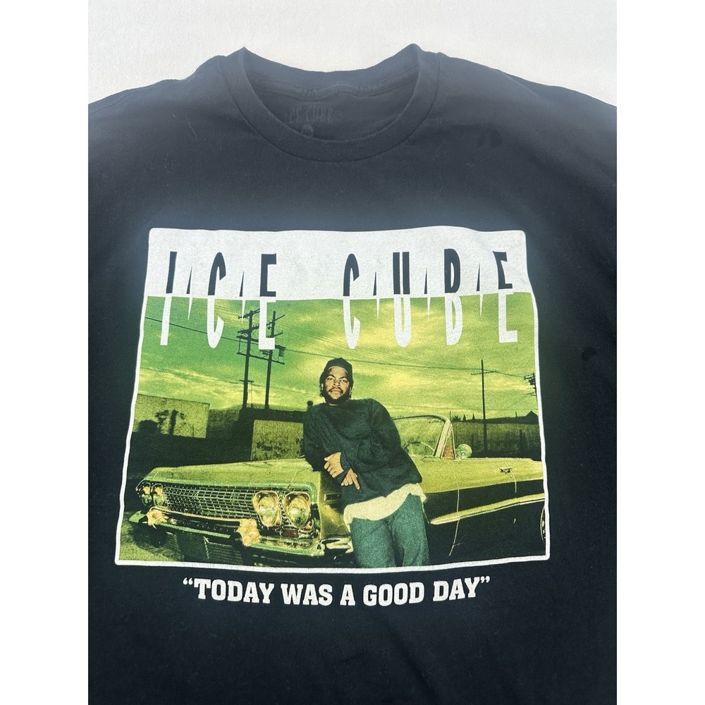 Ice Cube Graphic T Shirt Men's 2XL Black Rap Tee Hip Hop Streetwear - Picture 7 of 11